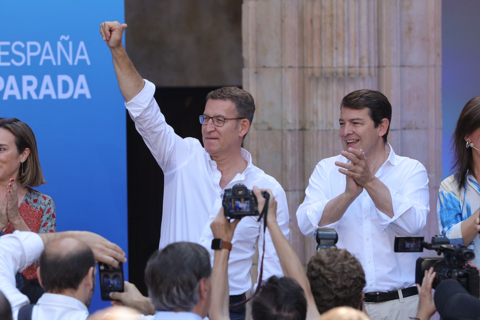 Feijóo visita Salamanca antes de la campaña electoral