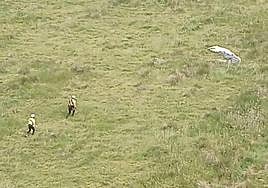 Lugar del accidente en Santiago del Collado.