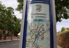 Mapa de líneas del bus urbano