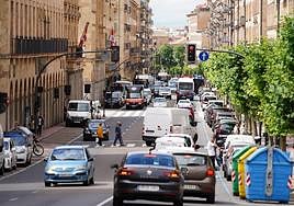 Herida un mujer de 63 años en una colisión en la Gran Vía