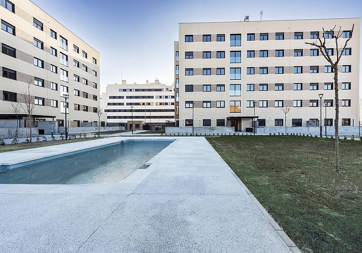 Promoción de viviendas en Valladolid.