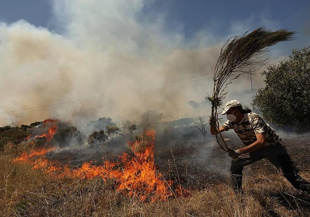 Imagen de archivo de un incendio.