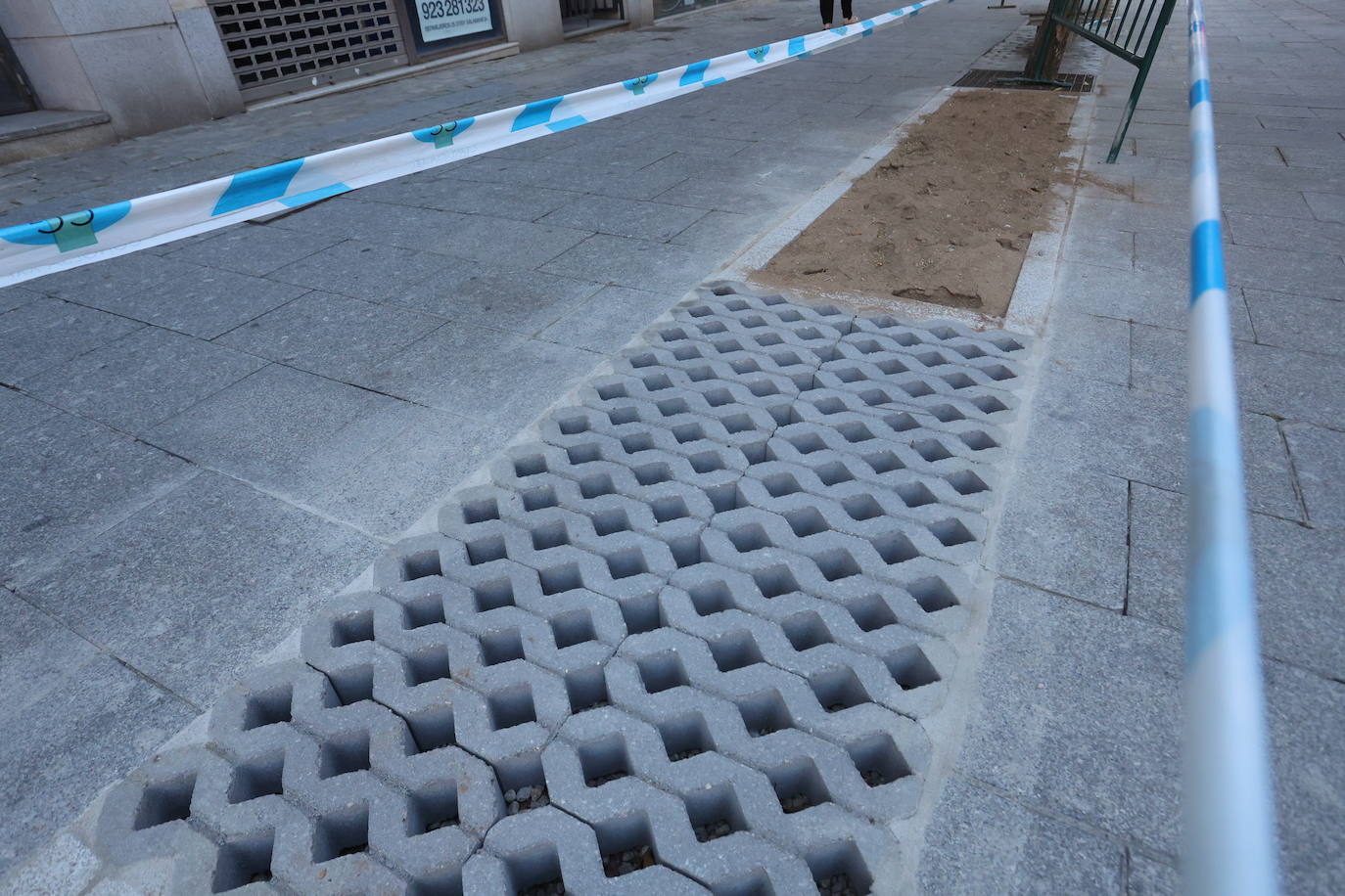 Obras del proyecto LIFE Vía de la Plata en el centro de Salamanca