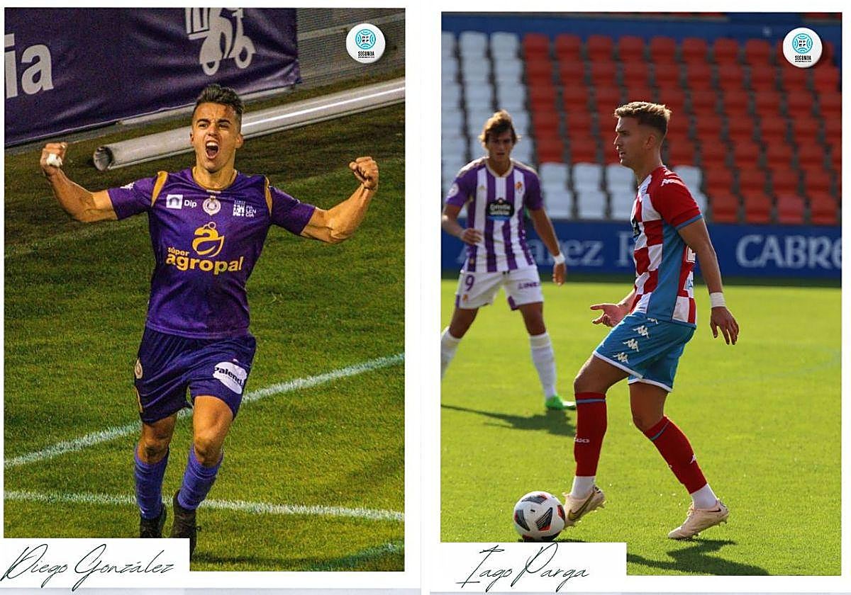 El medio Diego González y el central Iago Parga.
