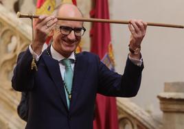 Javier Iglesias, reelegido hoy como presidente de la Diputación de Salamanca.