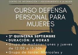 La Escuela de Igualdad retomará en septiembre el Curso de Defensa Personal para Mujeres
