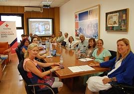Un momento de la reunión de los miembros de las asambleas comarcales.
