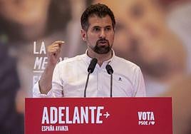 El secretario general del PSOE en Castilla y León, Luis Tudanca.