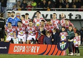 El CD Guijuelo de la temporada pasada en el enfrentamiento de Copa del Rey contra el Villareal CF.