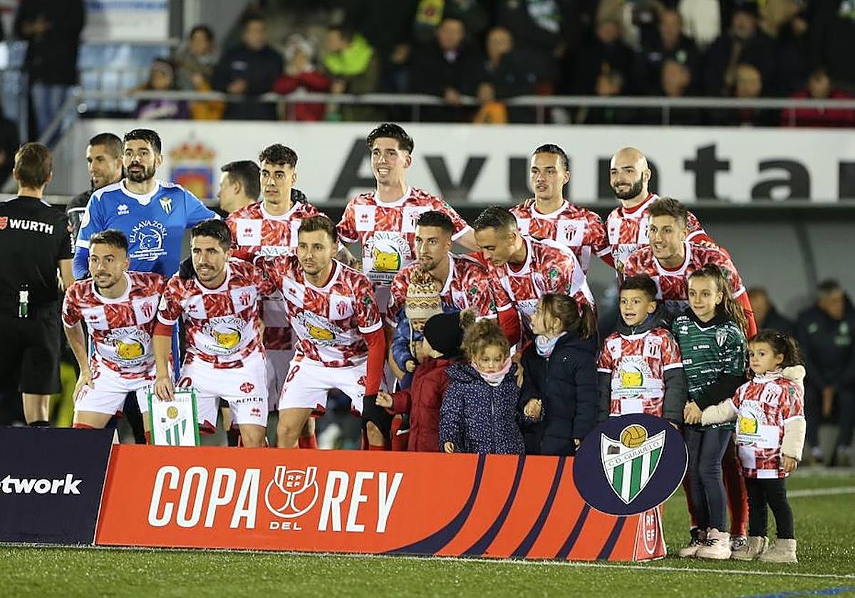 El CD Guijuelo de la temporada pasada en el enfrentamiento de Copa del Rey contra el Villareal CF.