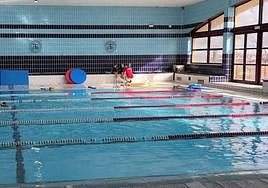 Piscina cubierta del campo de Tiro de Salamanca.