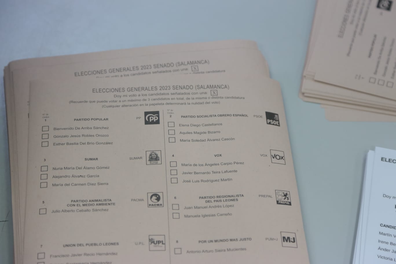 Normalidad en las primeras horas de la jornada electoral en Salamanca