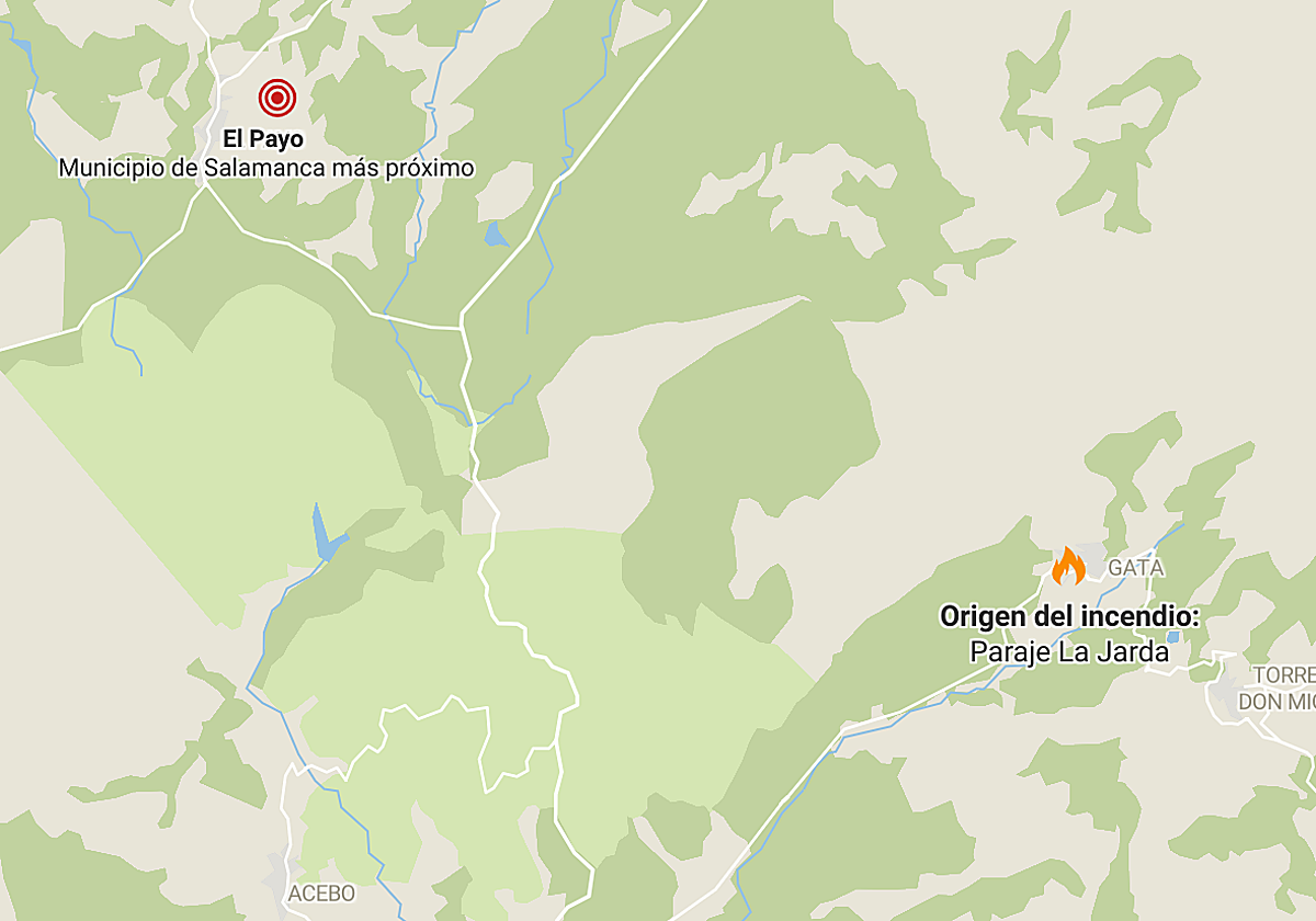 El incendio en la Sierra de Gata está controlado y ya no amenaza a Salamanca