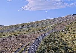 Una de las cotas de la estación de esquí de Béjar, este 9 de agosto por la mañana.