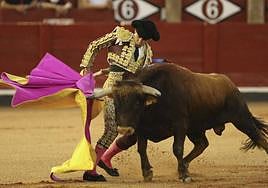 Festejo taurino en La Glorieta de Salamanca.