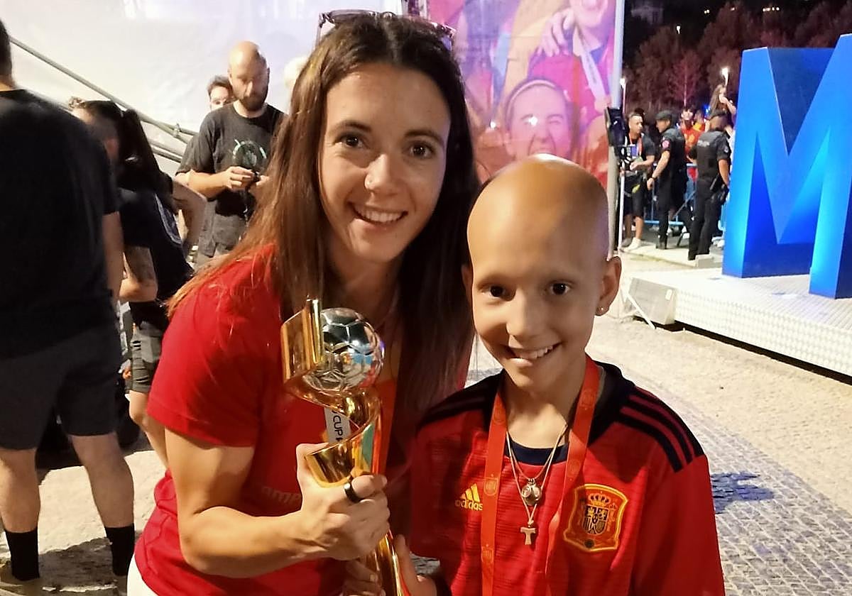María Caamaño, a la derecha, durante la reciente celebración del Mundial de la selección femenina en Madrid.