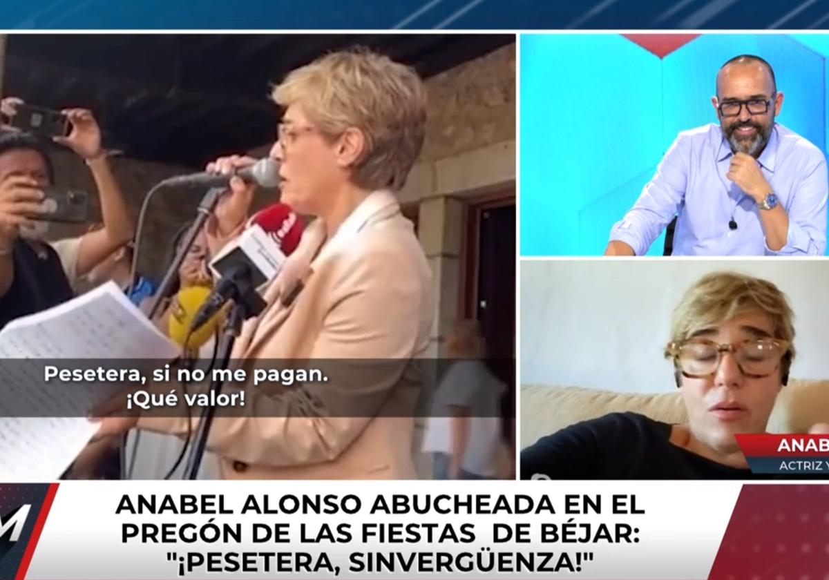 Captura de la intervención de Anabel Alonso en el programa de Risto Mejide.