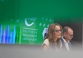 Isabel Madruga y Mariano González, de CSIF Educación.