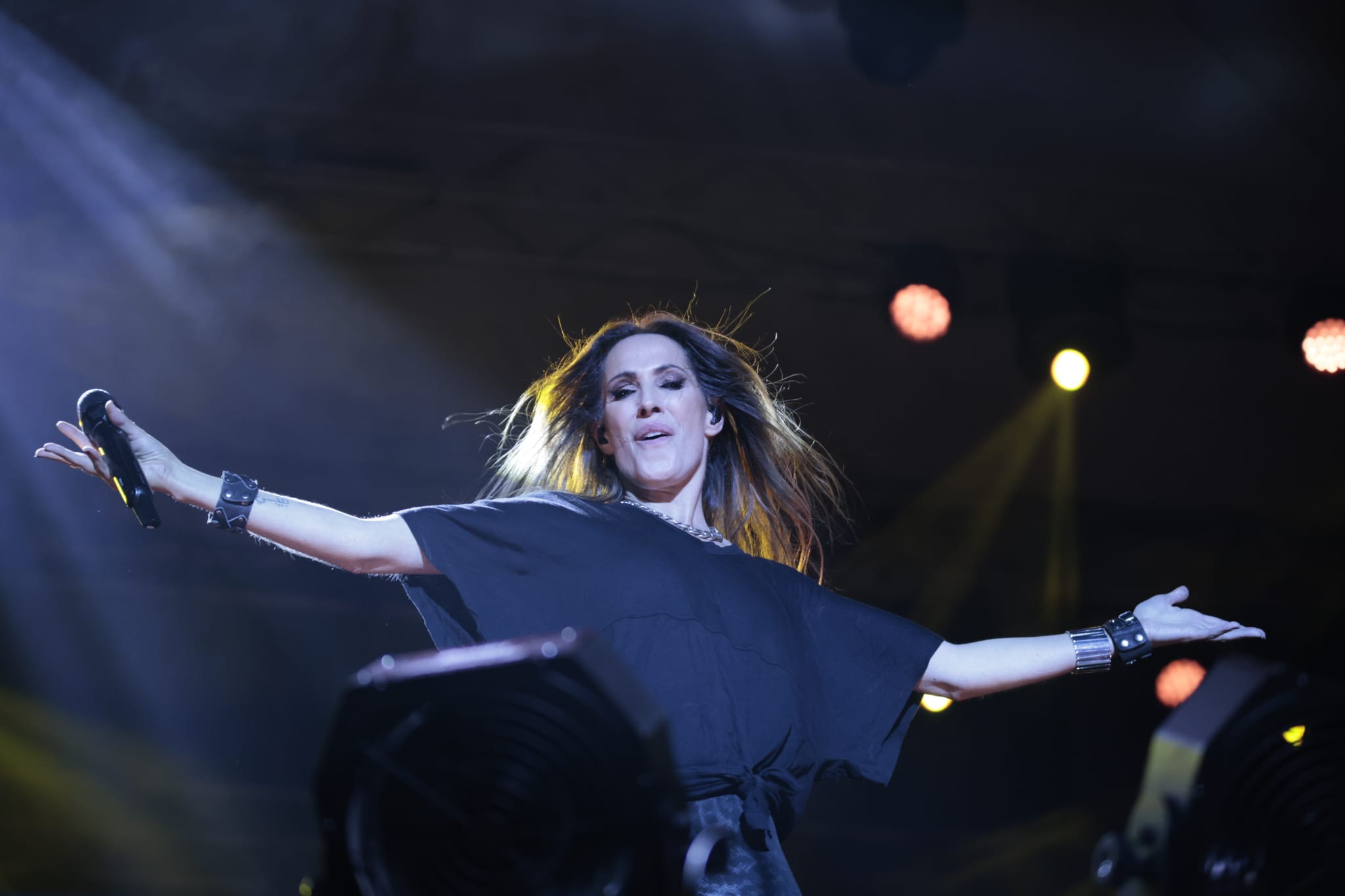 Llenazo en el concierto de Malú en la Plaza Mayor