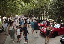 Los vehículos clásicos 'toman' la orilla del Tormes