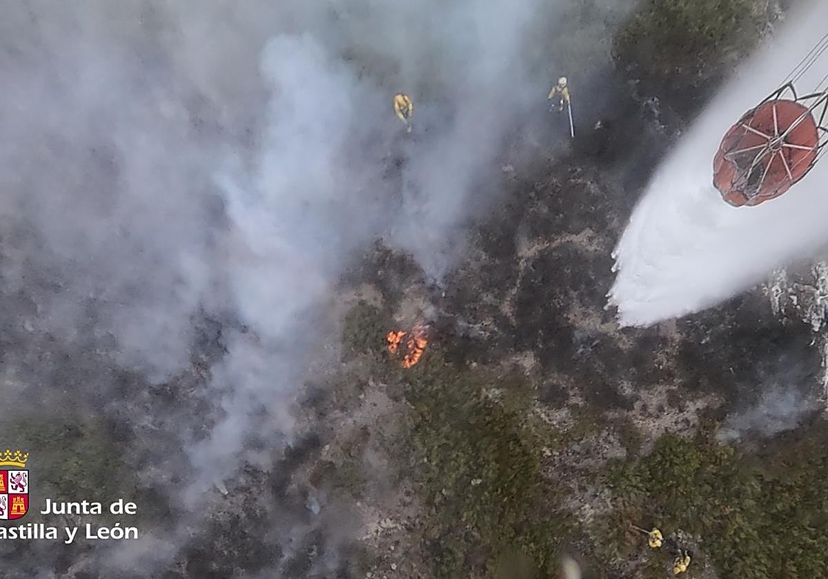 Imagen de archivo de un incendio.