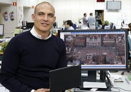 Bernardo Hernández, en la redacción de El Norte de Castilla.