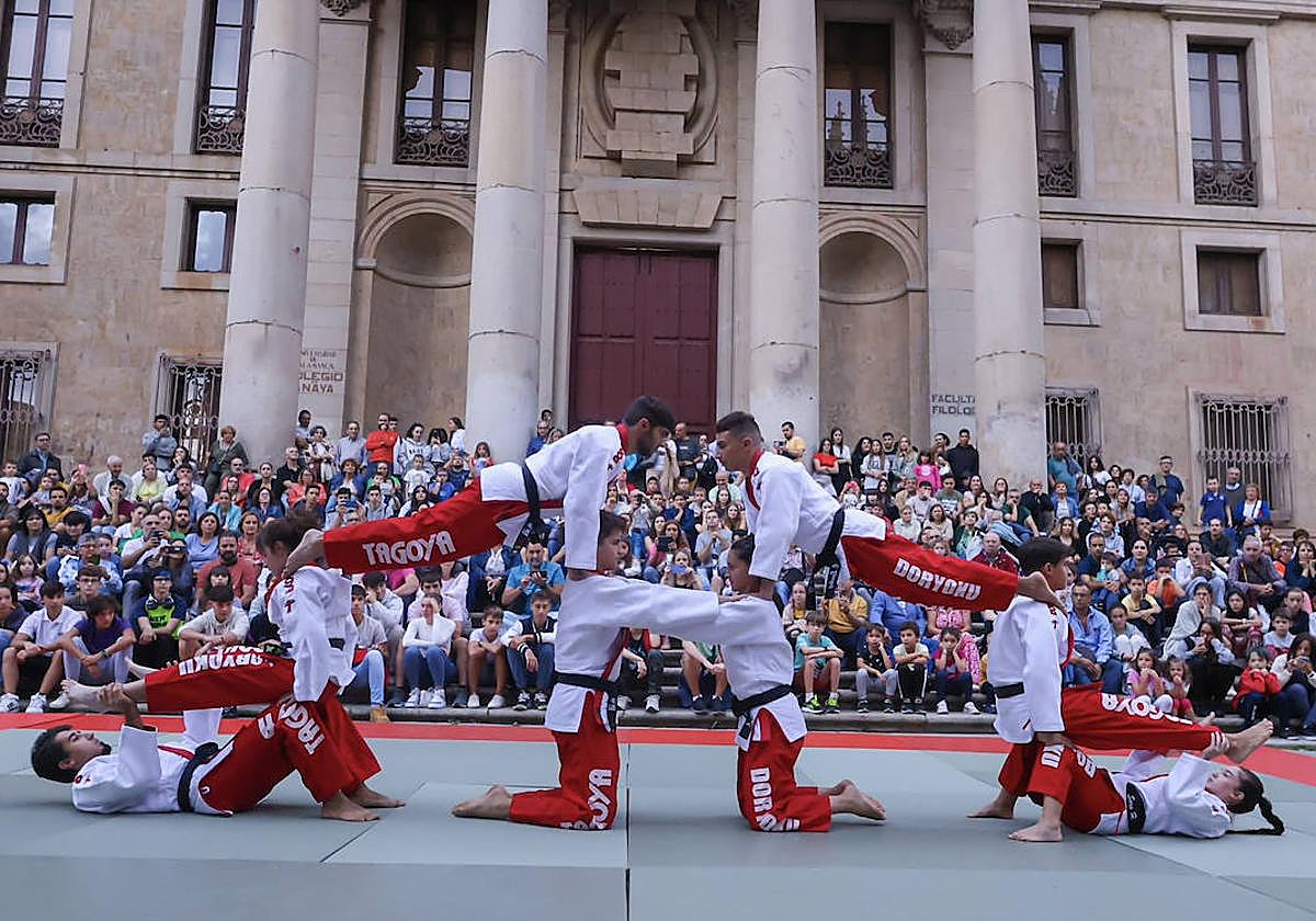 El judo se hace monumental en Salamanca