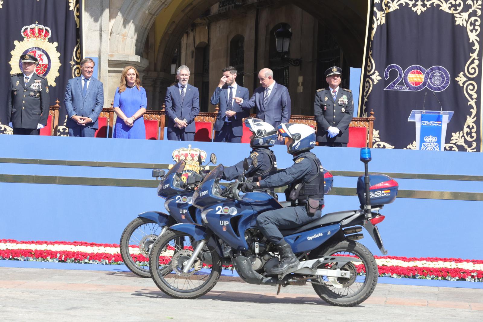Marlaska, en el acto central de celebración del Día de la Policía en Salamanca