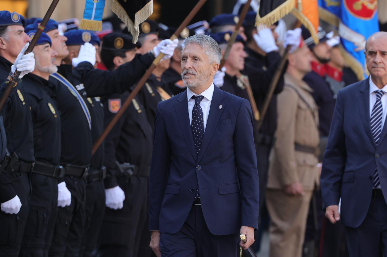 Marlaska, en el acto central de celebración del Día de la Policía en Salamanca
