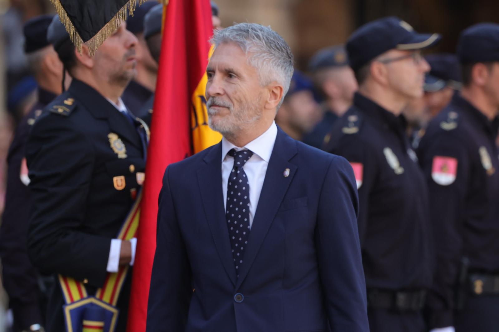 Marlaska, en el acto central de celebración del Día de la Policía en Salamanca