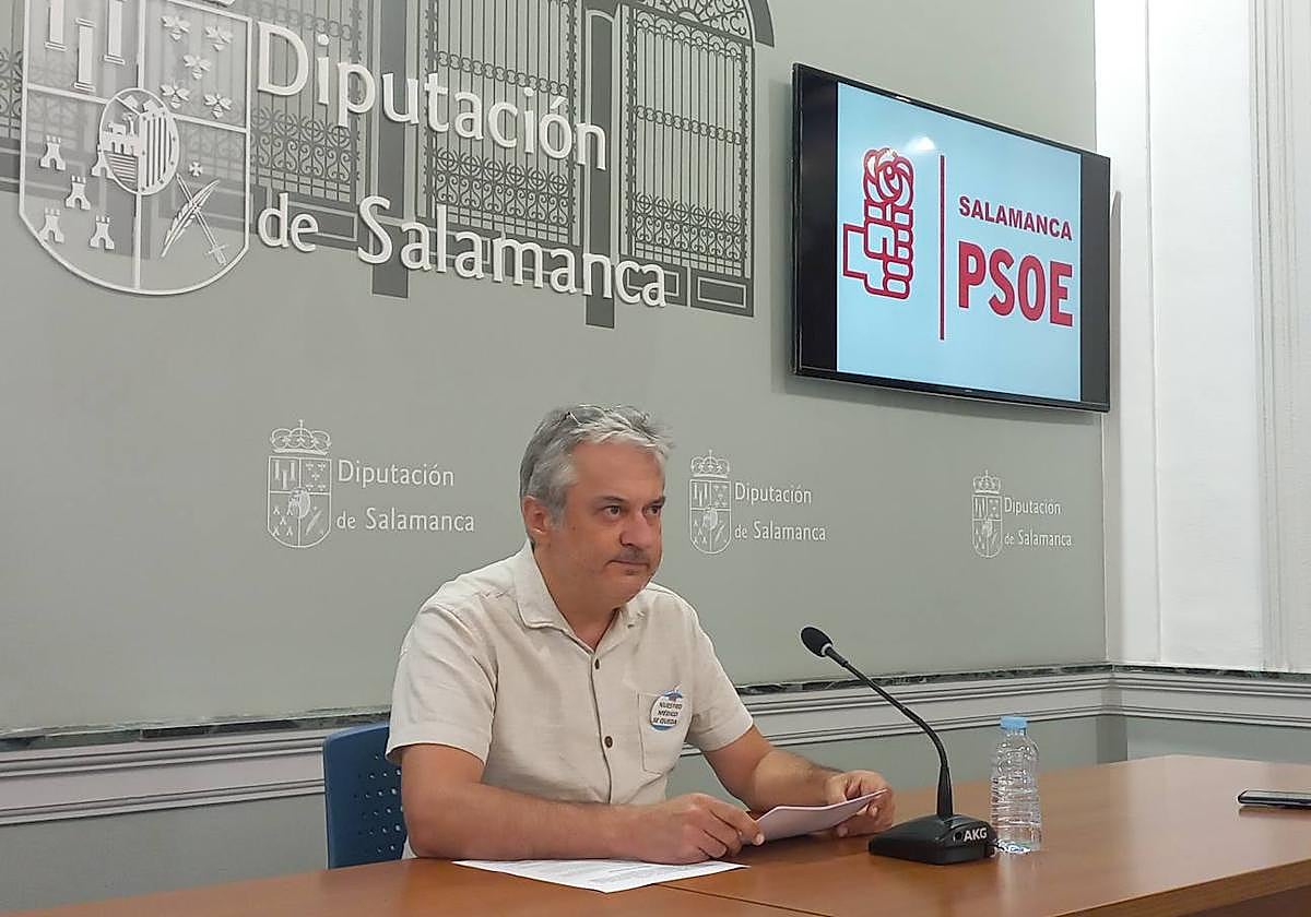 Fernando Rubio, portavoz del Grupo Socialista en la Diputación de Salamanca.