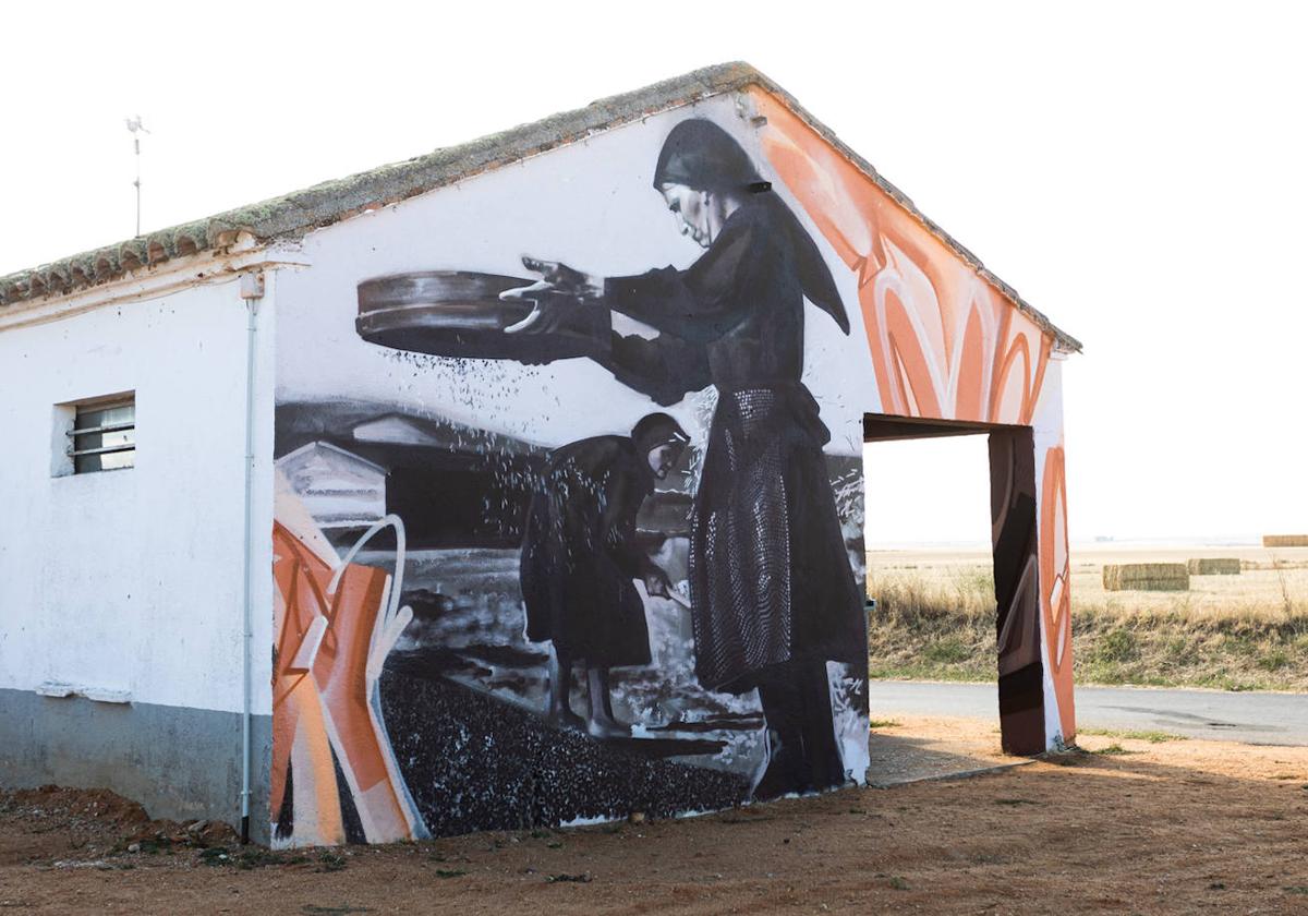 Mural en Carbajosa de La Armuña.