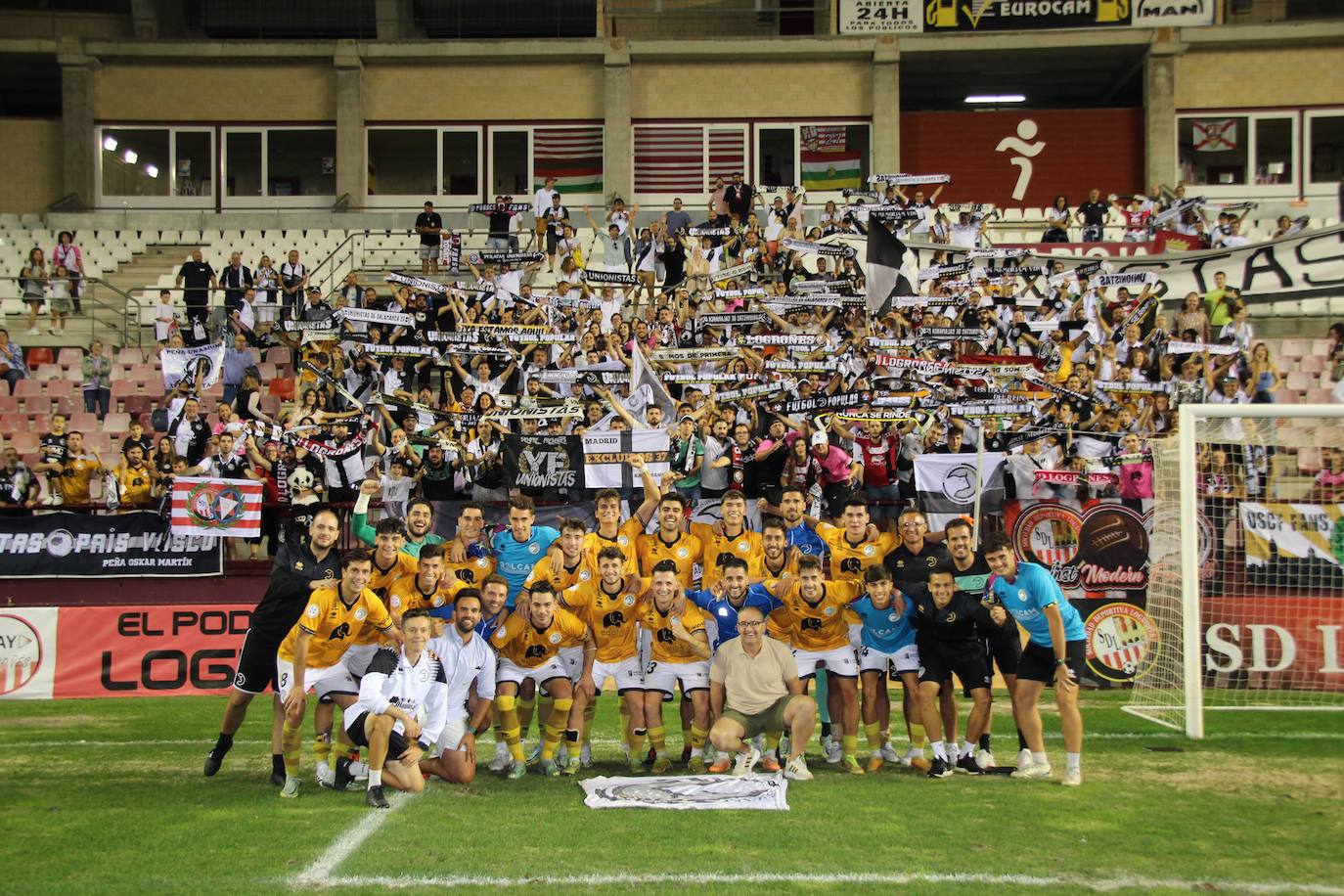 Logroñés-Unionistas: celebración del fútbol popular