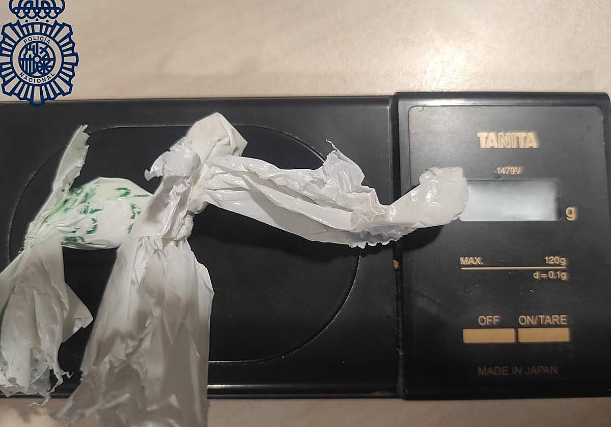 Sustancias estupefacientes incautadas al detenido