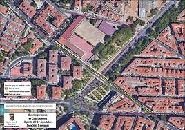 Mapa de tramos cortados