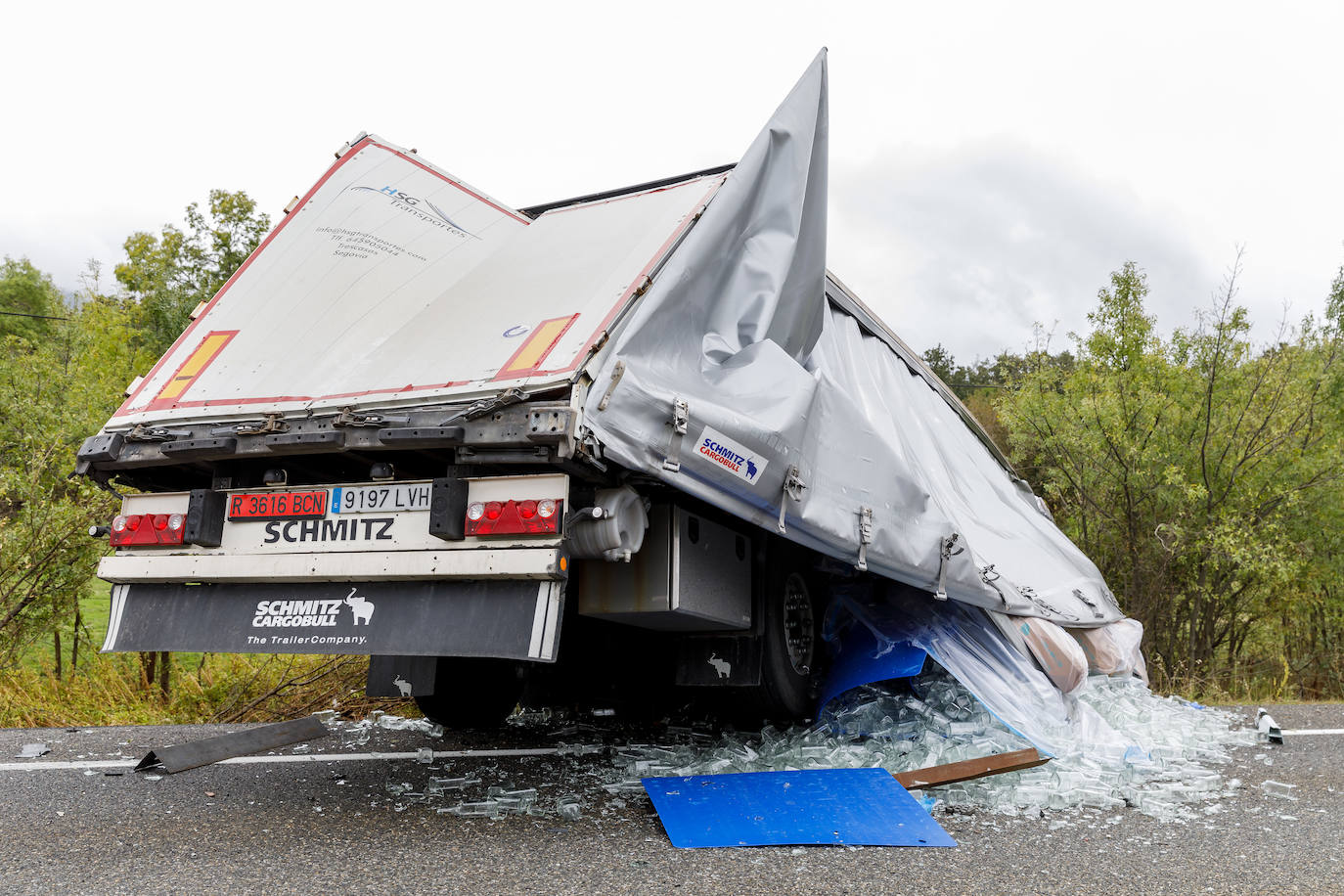 Una mujer y tres menores fallecen en un accidente en Segovia