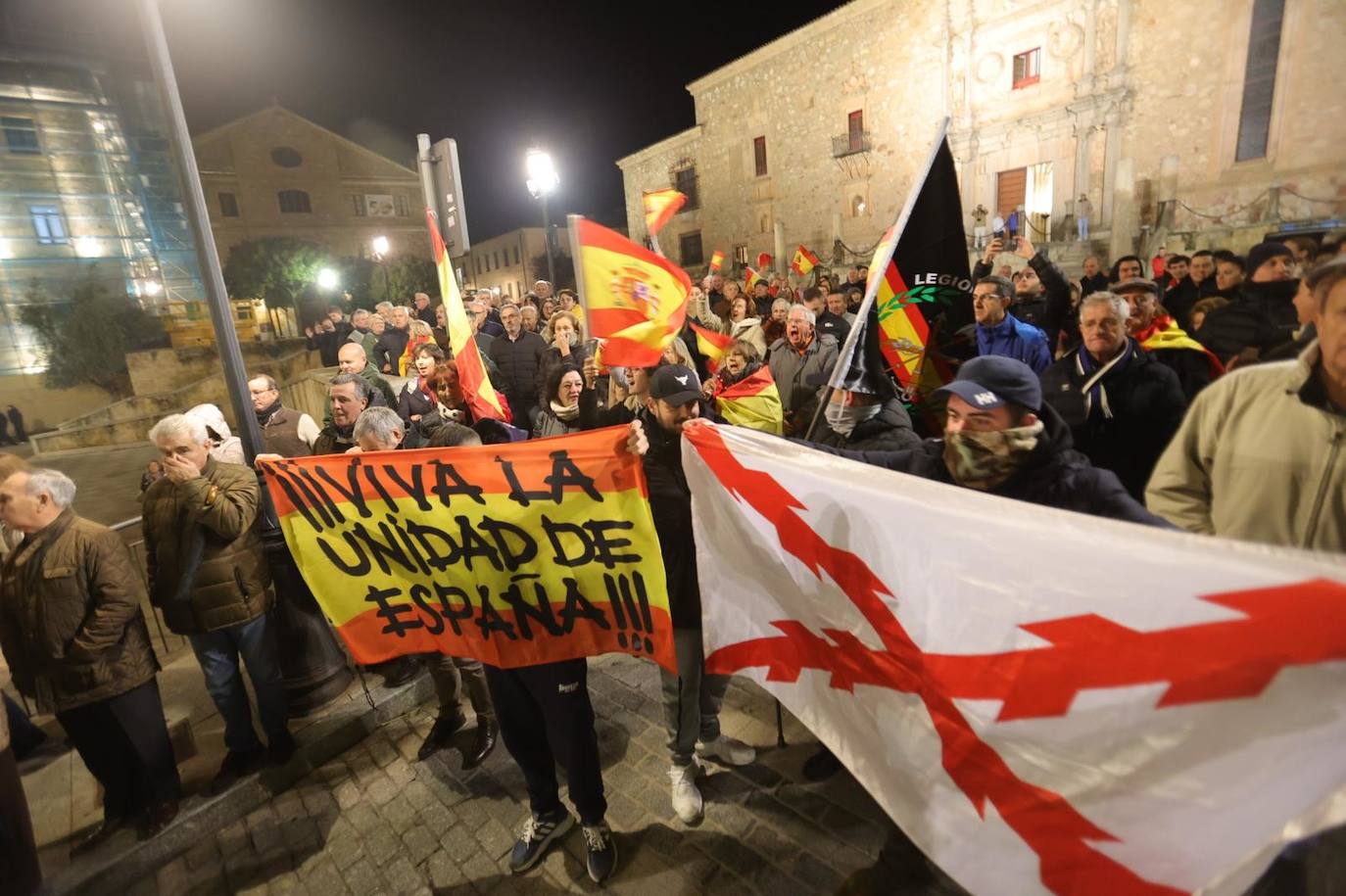 Manifestación contra la amnistía en Salamanca