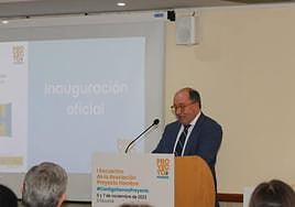 Manuel Muiños, Presidente de Proyecto Hombre, en su reconocimiento