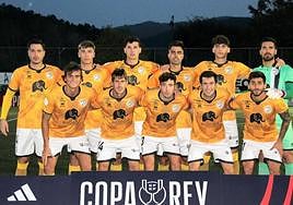 Once inicial de Unionistas ante el Gernika.