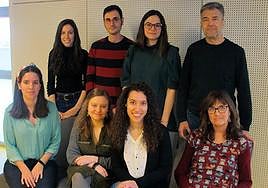 El grupo de trabajo en el IBFG, con su director, Francisco Antequera, a la cabeza.