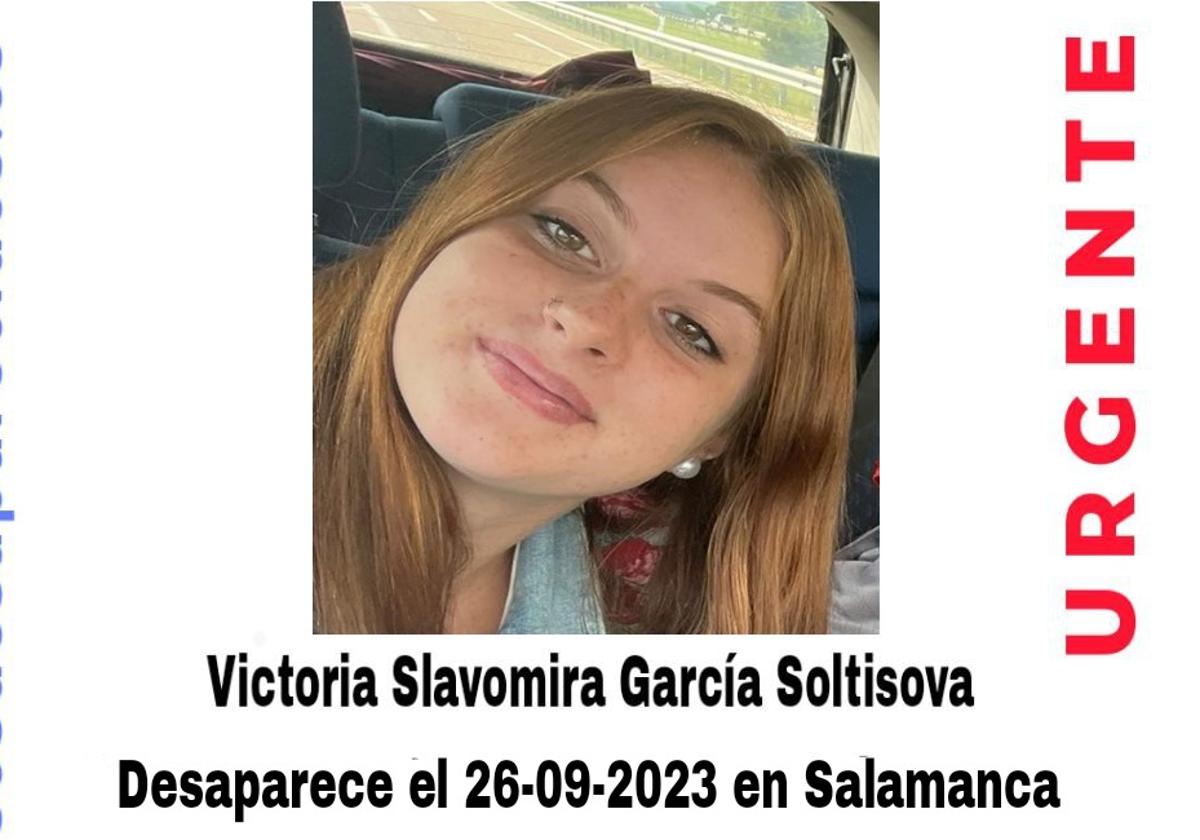 Los nuevos datos publicados para encontrar a la joven desaparecida en Salamanca