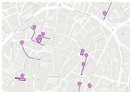 Las calles femeninas del centro de Salamanca.