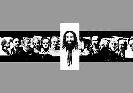 Tríptico del apostolado de Ángel Luis Iglesias para su exposición 'Apóstol'.