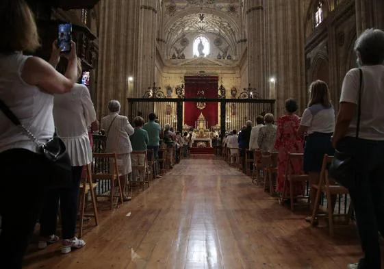 Imagen de archivo, misa en la Catedral de Salamanca.
