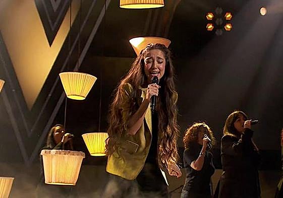 Nereida durante su actuación.