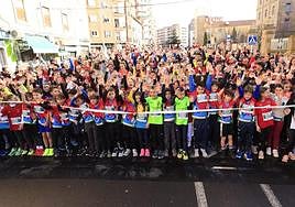 Salida de la carrera de los más pequeños.