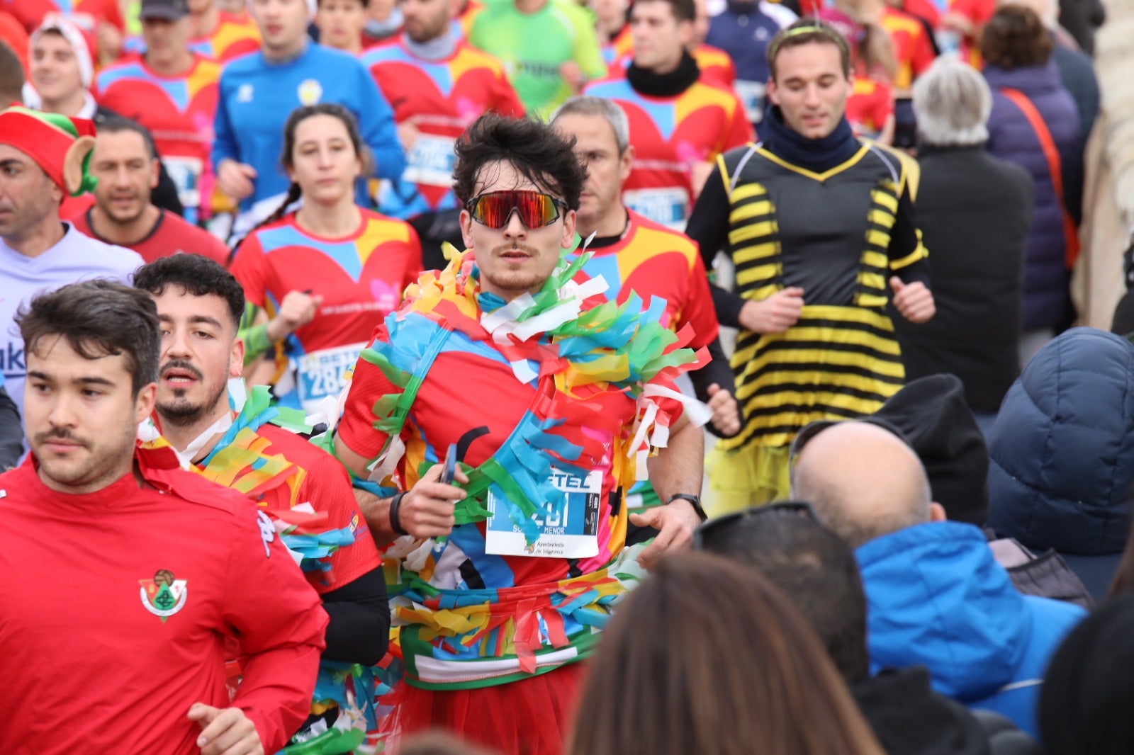 San Silvestre Salmantina: paso por el Puente Romano y calle Compañía