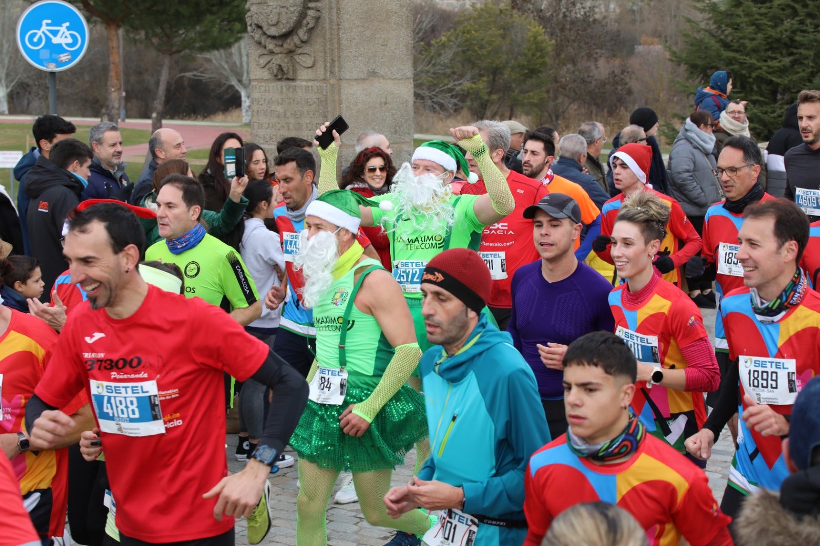 San Silvestre Salmantina: paso por el Puente Romano y calle Compañía