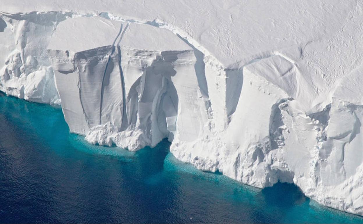 Plataforma de hielo Getz en la Antártida.