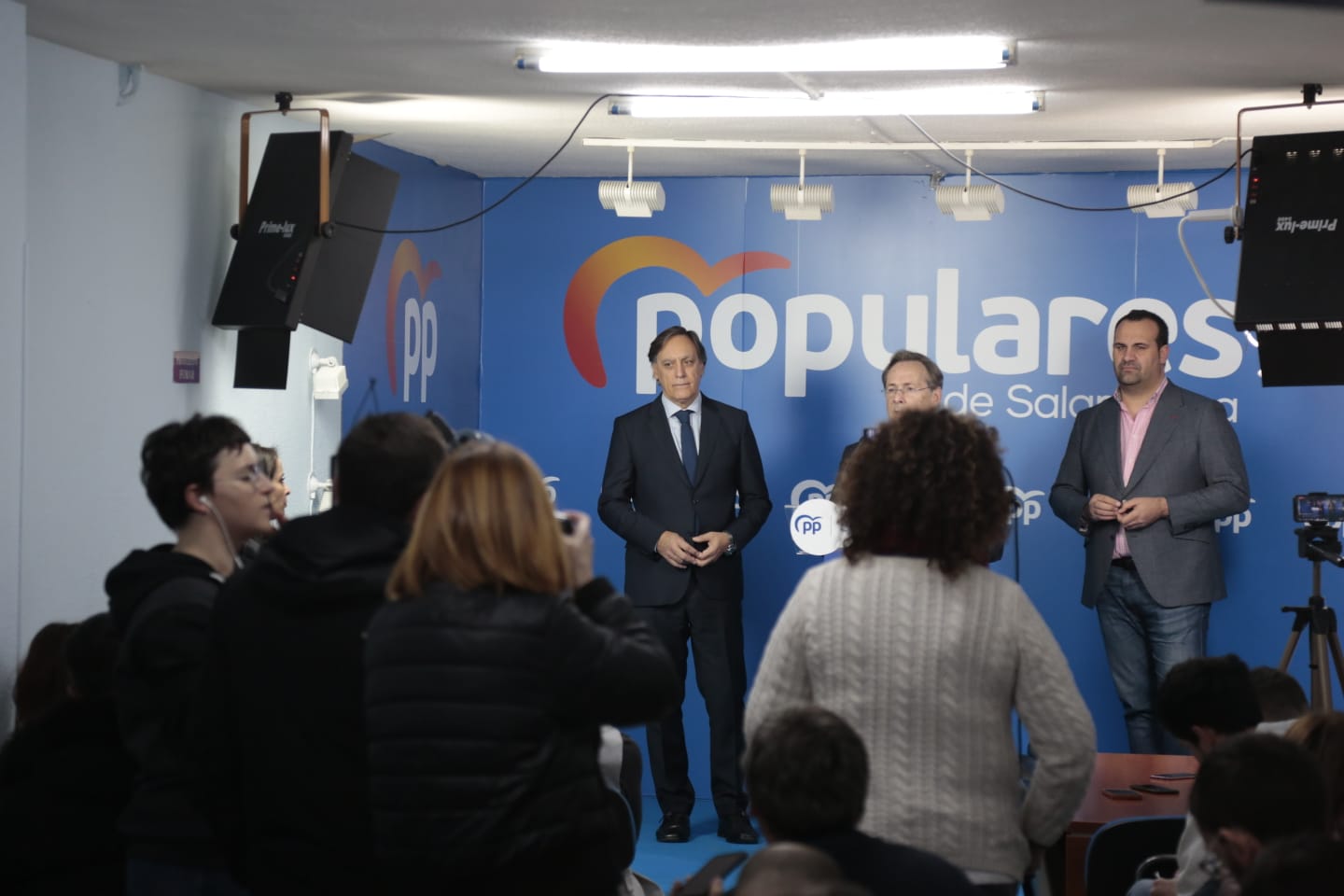 Carbayo en la reunión para candidato a la Alcaldía de Salamanca. 